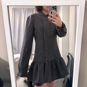 Peachy Den NWOT Romy Dress (Grey Flint) 

Long sleeve Coat Dress Jacket